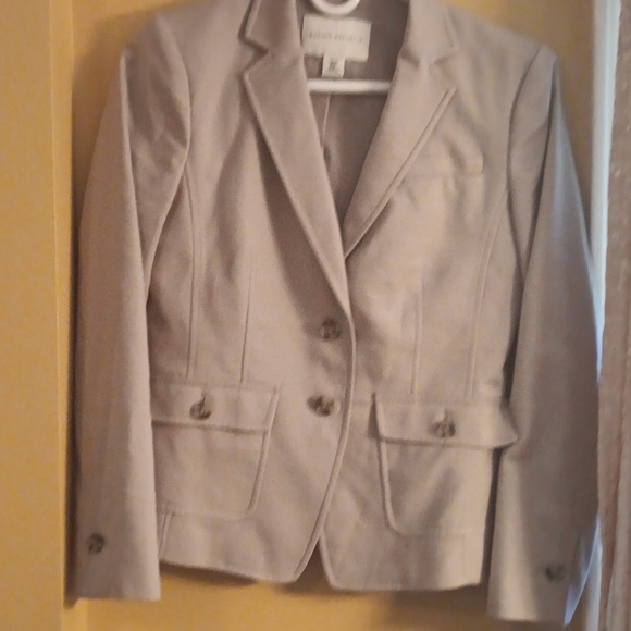 Banana Republic classic Beige Blazer ■ Size 4P - Picture 2 of 12